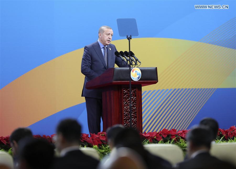 (BRF)CHINA-BELT AND ROAD FORUM-TURKISH PRESIDENT-SPEECH (CN)