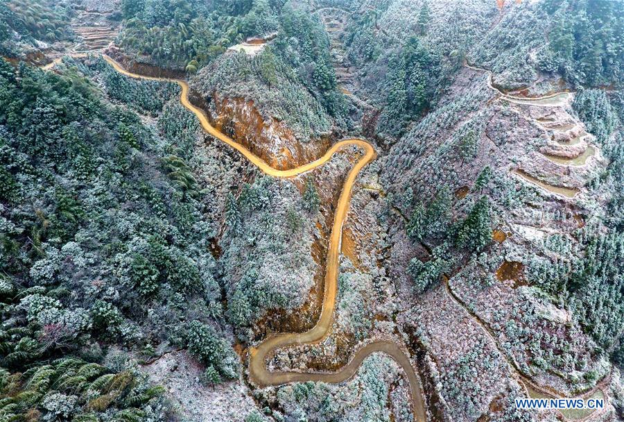 CHINA-GUANGXI-RONGSHUI-SNOWFALL (CN)