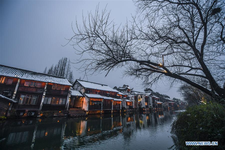 CHINA-ZHEJIANG-WUZHEN-SNOW (CN)