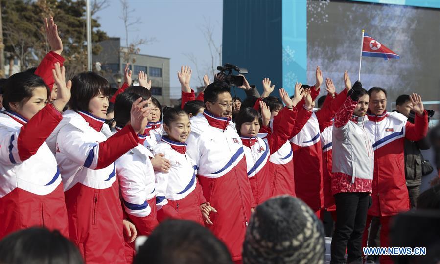 (SP)OLY-SOUTH KOREA-PYEONGCHANG-TEAM WELCOME CEREMONY-DPRK