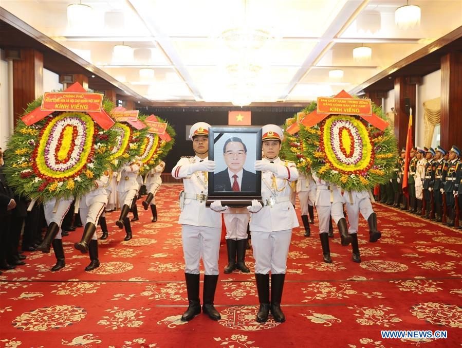 VIETNAM-HO CHI MINH CITY-FORMER PRIME MINISTER-PHAN VAN KHAI-STATE FUNERAL