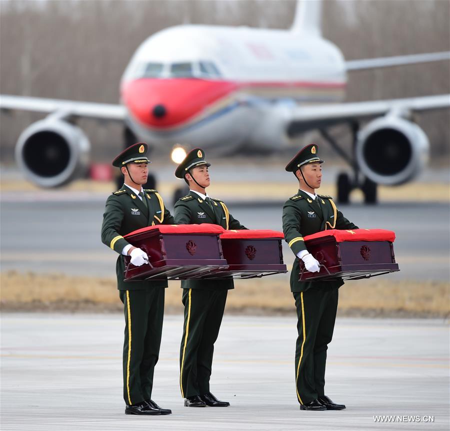 CHINA-SHENYANG-CPV SOLDIERS-REMAINS-RETURN (CN)