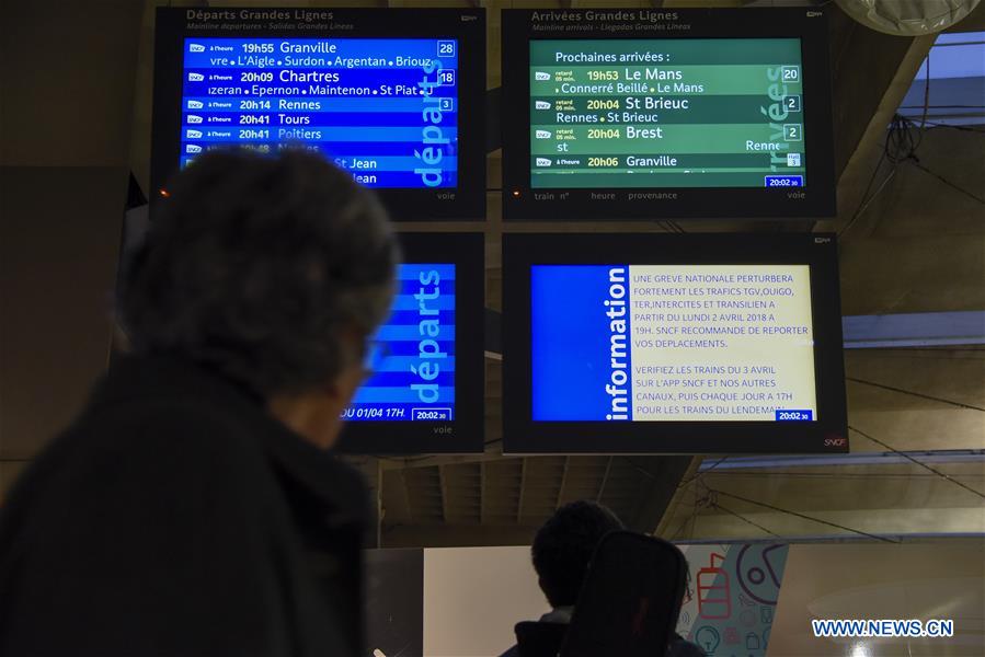 FRANCE-PARIS-RAILWAY-STRIKE