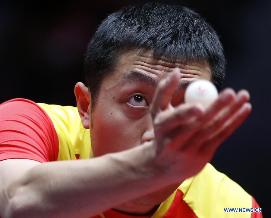 (SP)SWEDEN-HALMSTAD-ITTF WORLD TEAM CHAMPIONSHIPS 2018-MEN'S SEMIFINAL-SWEDEN VS CHINA 