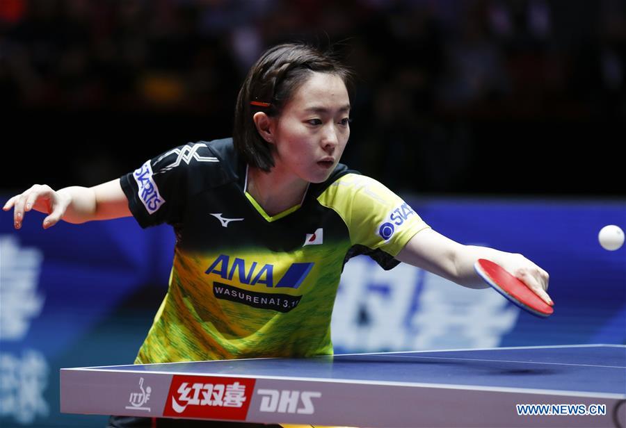 (SP)SWEDEN-HALMSTAD-ITTF WORLD TEAM CHAMPIONSHIPS 2018-WOMEN'S FINAL-CHN VS JPN