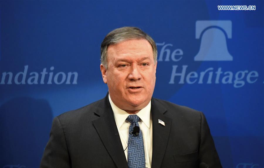 U.S.-WASHINGTON D.C.-POMPEO-IRAN-SPEECH