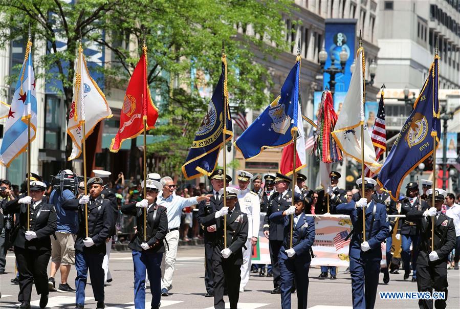 U.S.-CHICAGO-MEMORIAL DAY-PARADE