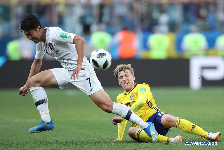 (SP)RUSSIA-NIZHNY NOVGOROD-2018 WORLD CUP-GROUP F-SWEDEN VS SOUTH KOREA 