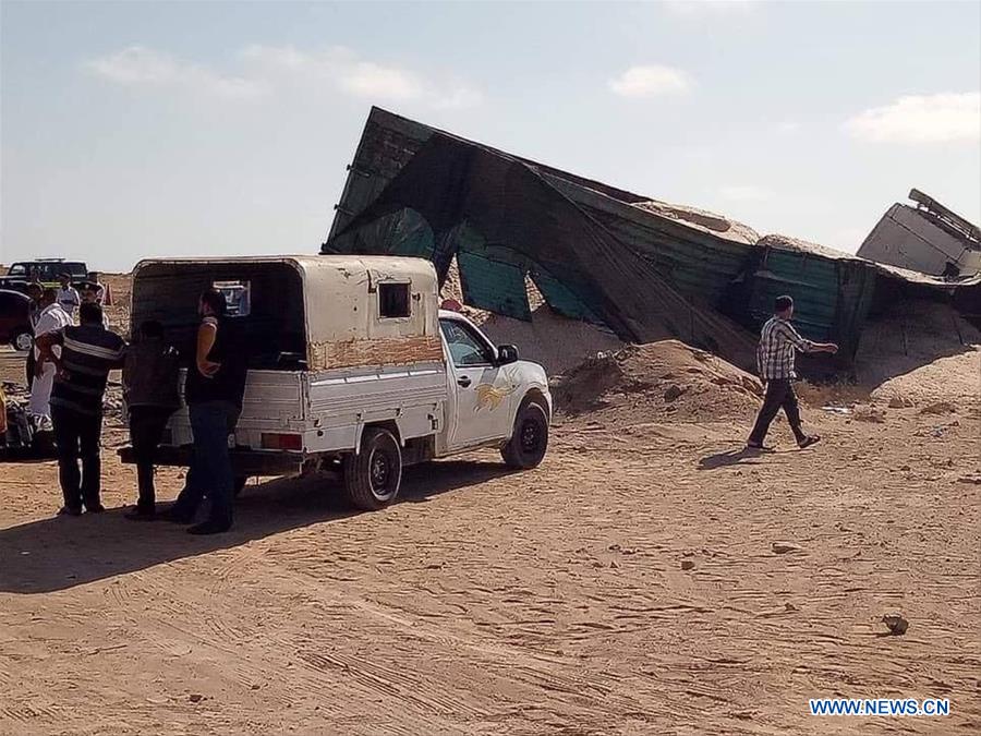 EGYPT-MATROUH-TRUCK-BUS-ACCIDENT