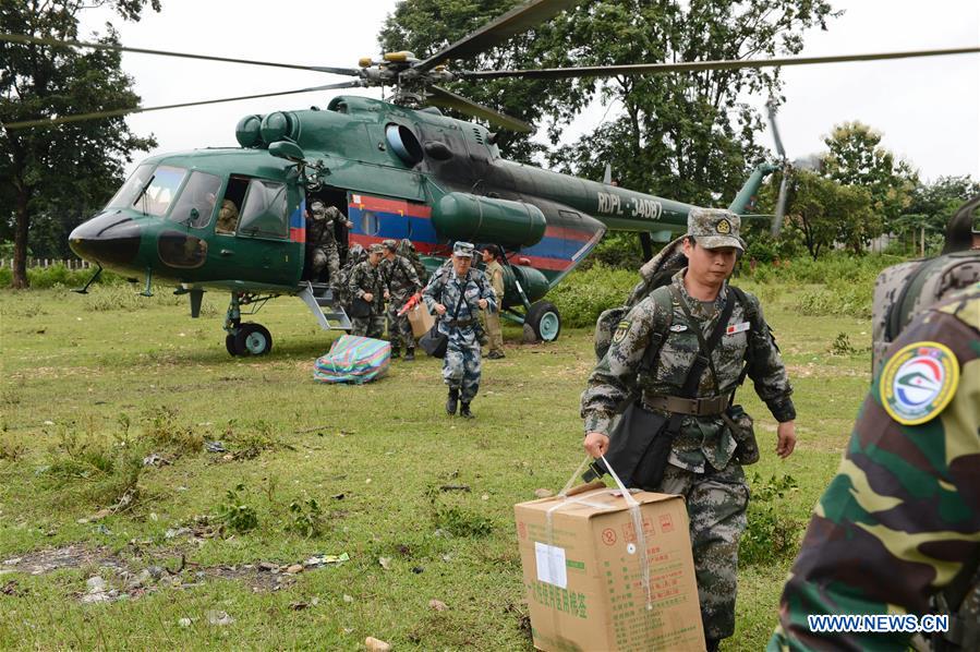 LAOS-ATTAPEU-CHINESE PLA-RELIEF WORK