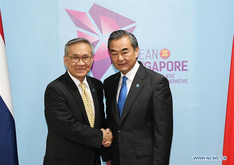 SINGAPORE-CHINA-WANG YI-THAILAND-FM-MEET