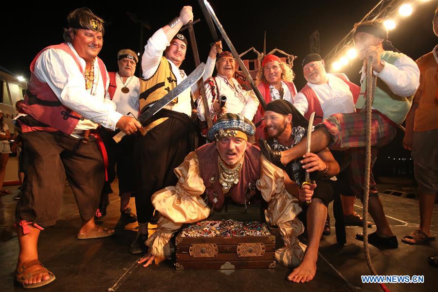 CROATIA-OMIS-PIRATES-BATTLE-REENACT