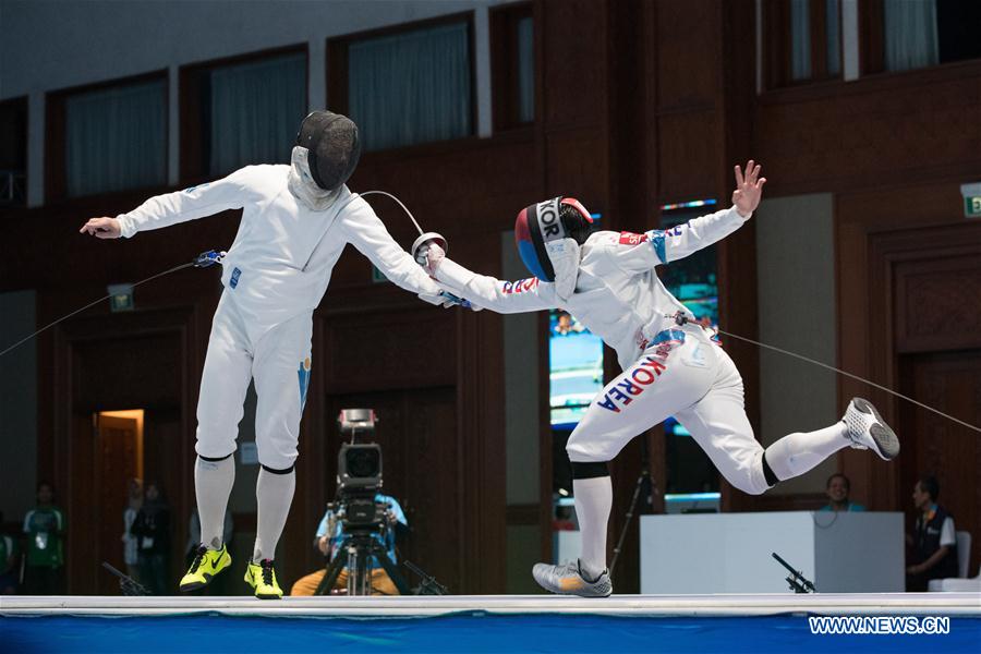 (SP)INDONESIA-JAKARTA-ASIAN GAMES-FENCING-MEN'S EPEE INDIVIDUAL