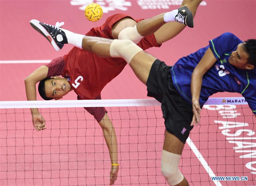 (SP)INDONESIA-PALEMBANG-ASIAN GAMES-SEPAKTAKRAW