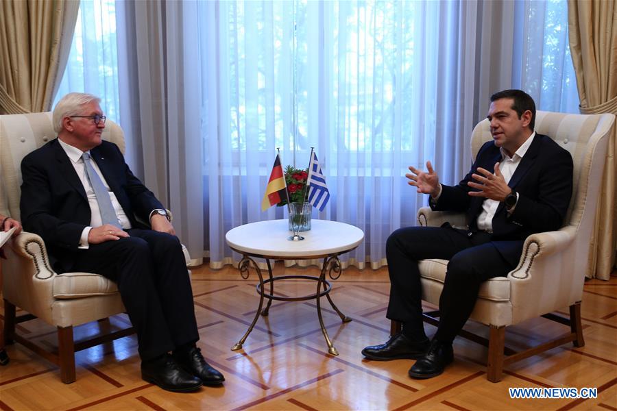 GREECE-ATHENS-PM-GERMANY-PRESIDENT-MEETING