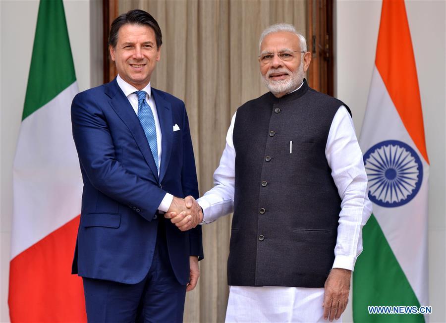 INDIA-NEW DELHI-PM-ITALY-PM-MEETING