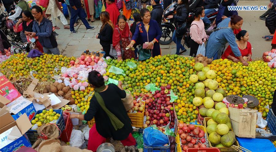 NEPAL-KATHMADNU-TIHAR FESTIVAL-MARKET