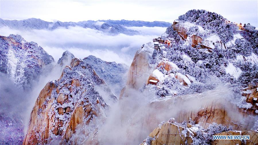 CHINA-SHAANXI-MOUNT HUASHAN-SNOW SCENERY (CN)