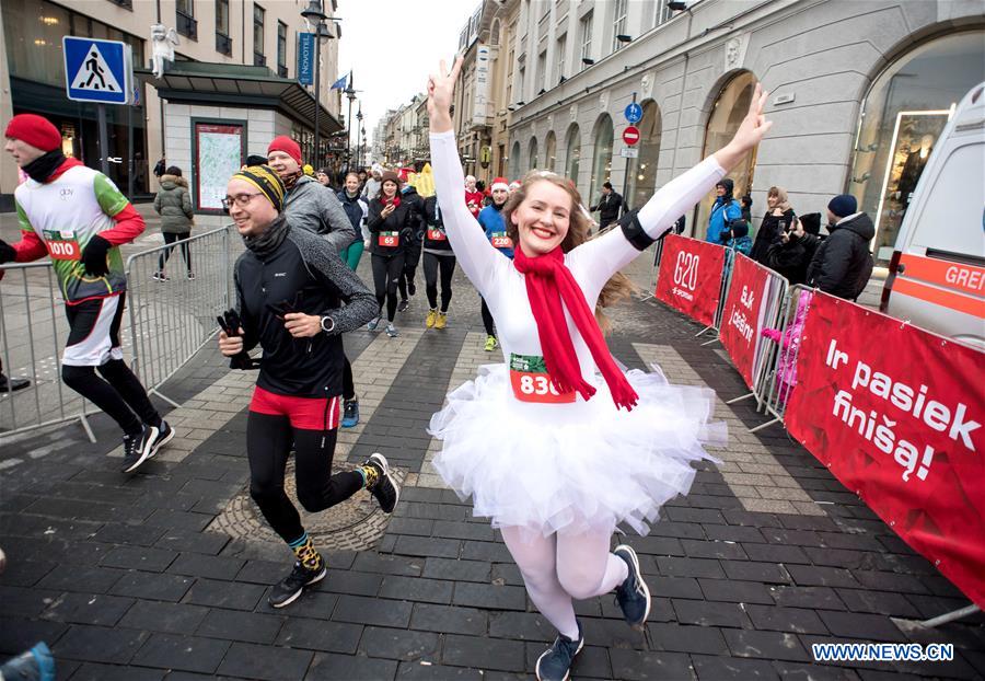 LITHUANIA-VILNIUS-CHRISTMAS RUN