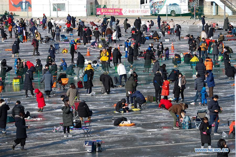 SOUTH KOREA-HWACHEON-SANCHEONEO ICE FESTIVAL