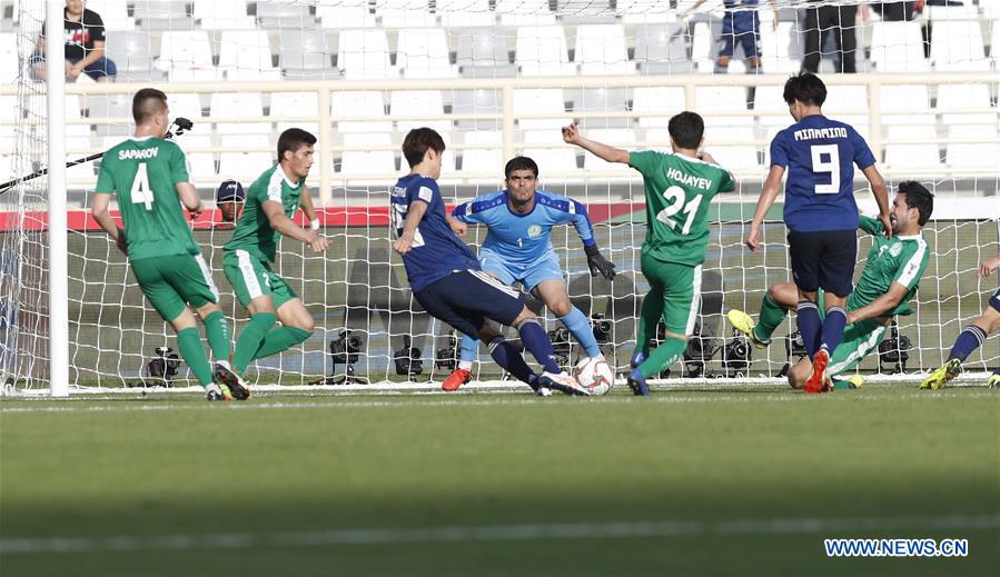 (SP)UAE-ABU DHABI-SOCCER-AFC ASIAN CUP 2019-GROUP F-JPN VS TKM