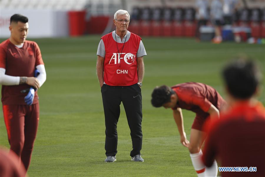 (SP)UAE-ABU DHABI-SOCCER-AFC ASIAN CUP 2019-GROUP C-CHN-TRAINING SESSION