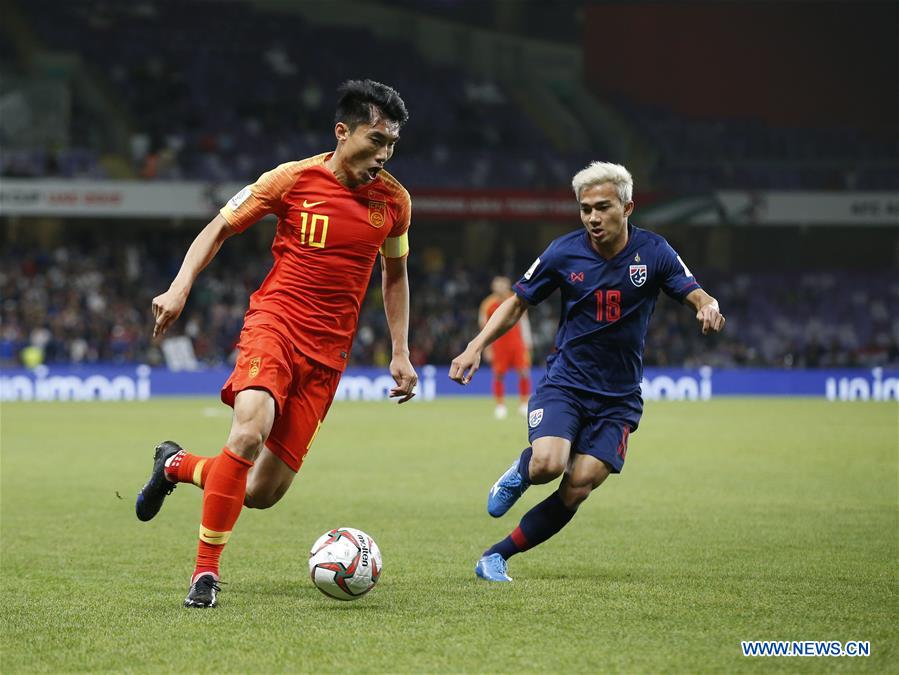 (SP)UAE-AL AIN-SOCCER-AFC ASIAN CUP 2019-CHN VS THA