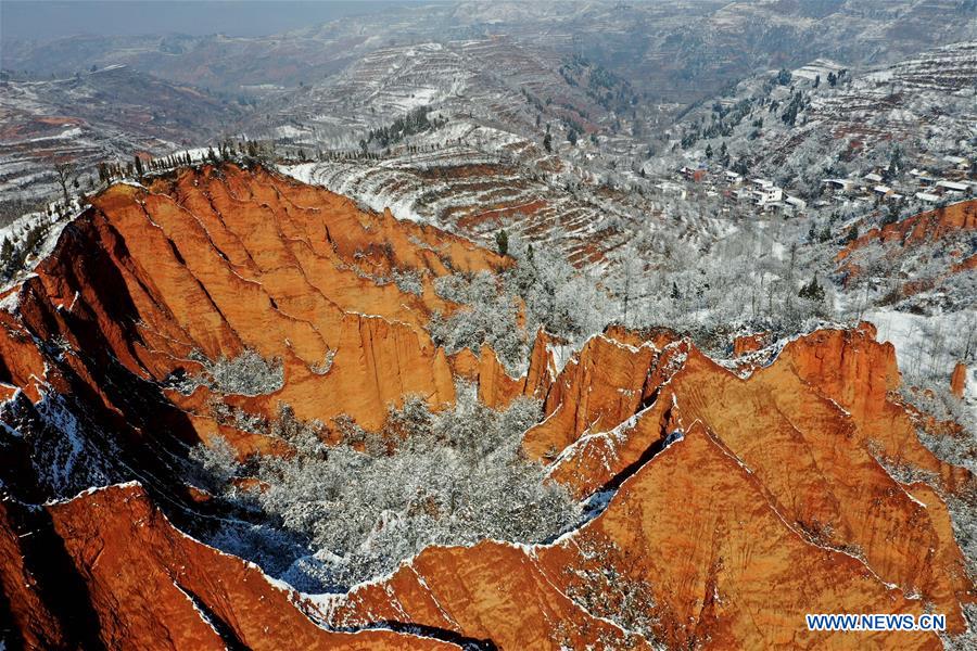 CHINA-AERIAL VIEW-SNOW (CN)