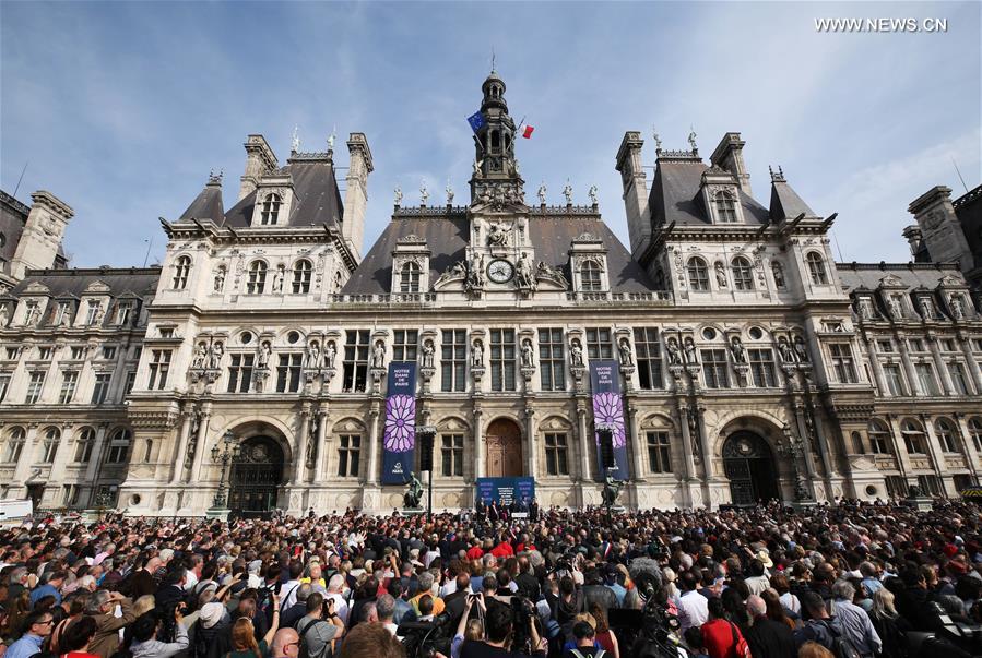 FRANCE-PARIS-NOTRE DAME DE PARIS-COMMEMORATION CEREMONY