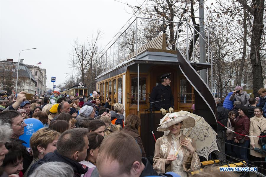 RUSSIA-MOSCOW-TRAM PARADE