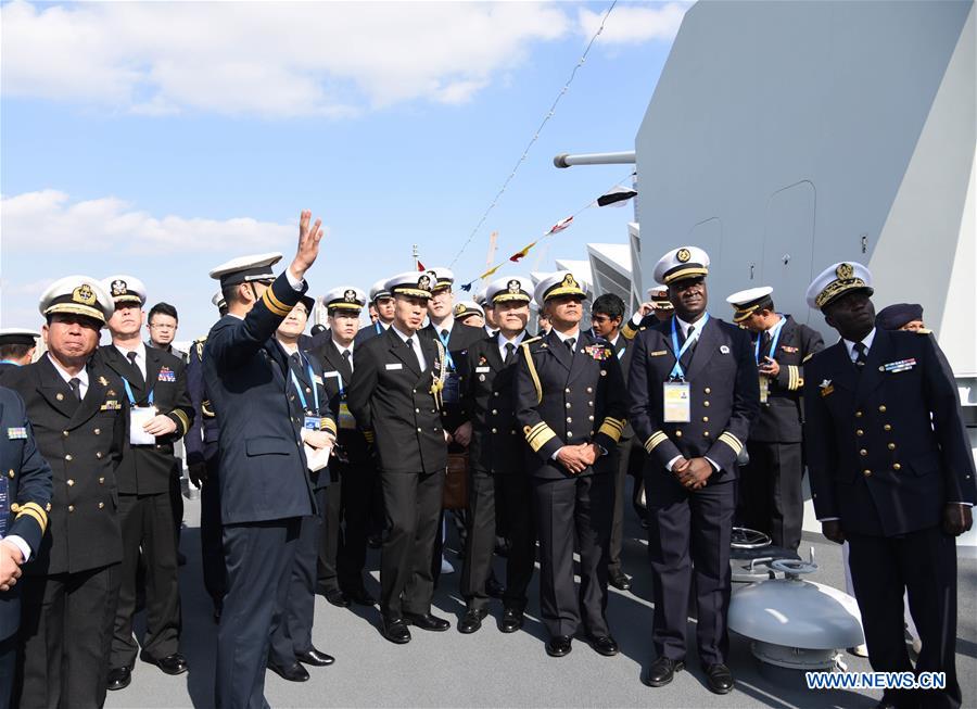 CHINA-QINGDAO-PLA NAVY-70TH ANNIVERSARY-FOREIGN DELEGATIONS-VISIT (CN)