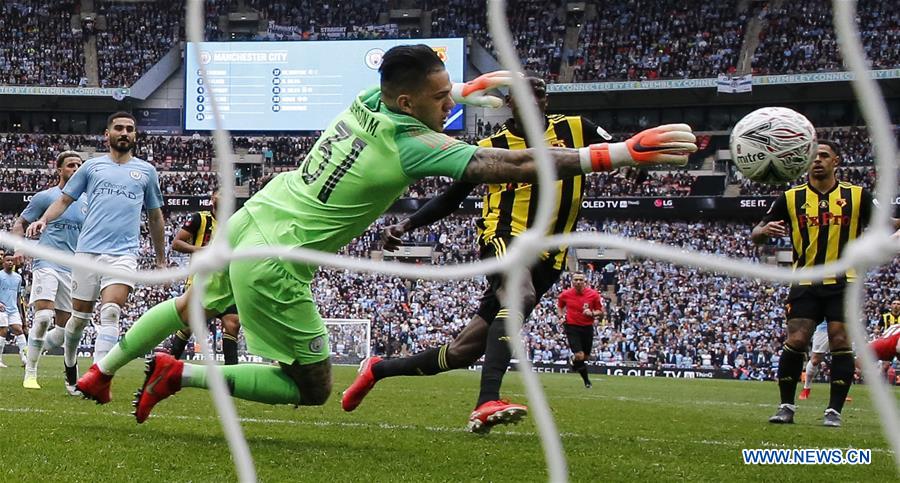 (SP)BRITAIN-LONDON-FOOTBALL-FA CUP-FINAL-MAN CITY VS WATFORD