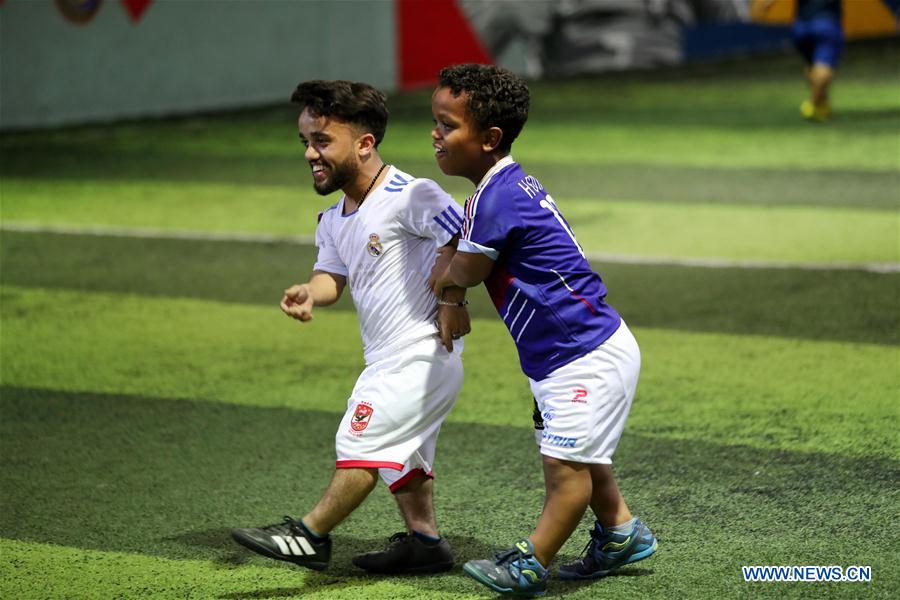 (SP)EGYPT-ALEXANDRIA-FOOTBALL TEAM-PEOPLE SUFFERING FROM DWARFISM