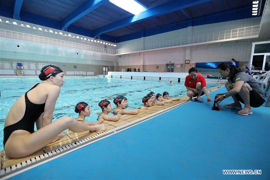 (SP)CHINA-BEIJING-SYNCHRONISED SWIMMING-TRAINING(CN)