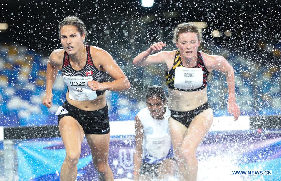 (SP)ITALY-NAPLES-SUMMER UNIVERSIADE-ATHLETICS-WOMEN'S 3000M STEEPLECHASE-FINAL