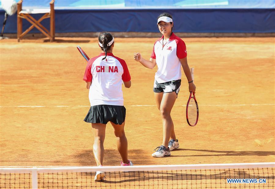 (SP)ITALY-NAPLES-SUMMER UNIVERSIADE 2019-TENNIS-WOMEN'S DOUBLES-SEMIFINAL