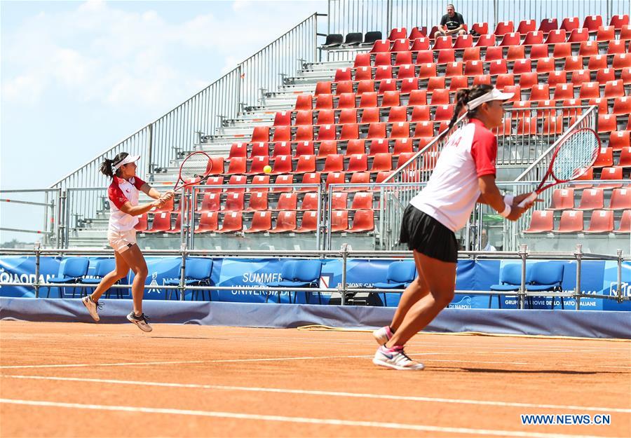 (SP)ITALY-NAPLES-SUMMER UNIVERSIADE 2019-TENNIS-WOMEN'S DOUBLES-FINAL