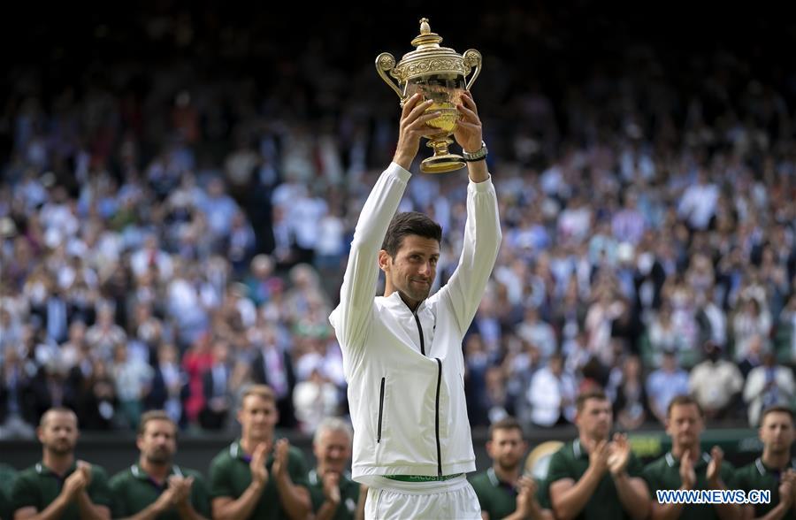 (SP)BRITAIN-LONDON-TENNIS-WIMBLEDON CHAMPIONSHIPS 2019-MEN'S SINGLES-FINAL