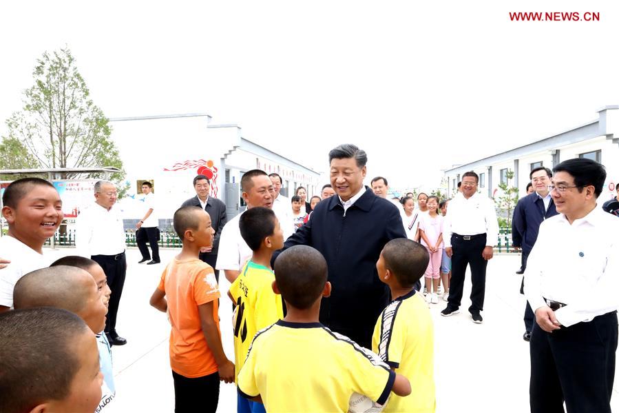 CHINA-GANSU-WUWEI-XI JINPING-INSPECTION (CN)