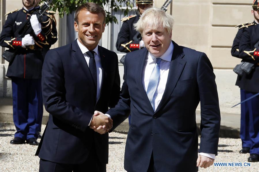 FRANCE-PARIS-BRITISH PM-BORIS JOHNSON-VISIT