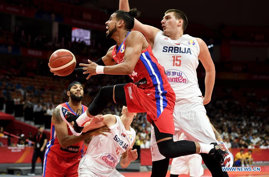 (SP)CHINA-WUHAN-BASKETBALL-FIBA WORLD CUP-GROUP J-SERBIA VS PUERTO RICO (CN)