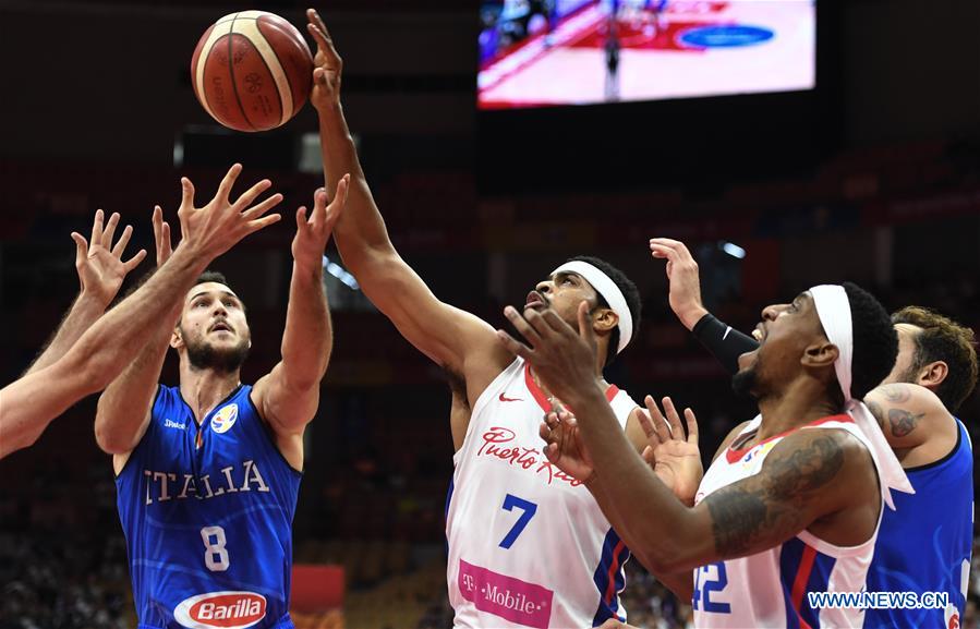 (SP)CHINA-WUHAN-BASKETBALL-FIBA WORLD CUP-GROUP J-PUR VS ITA(CN)