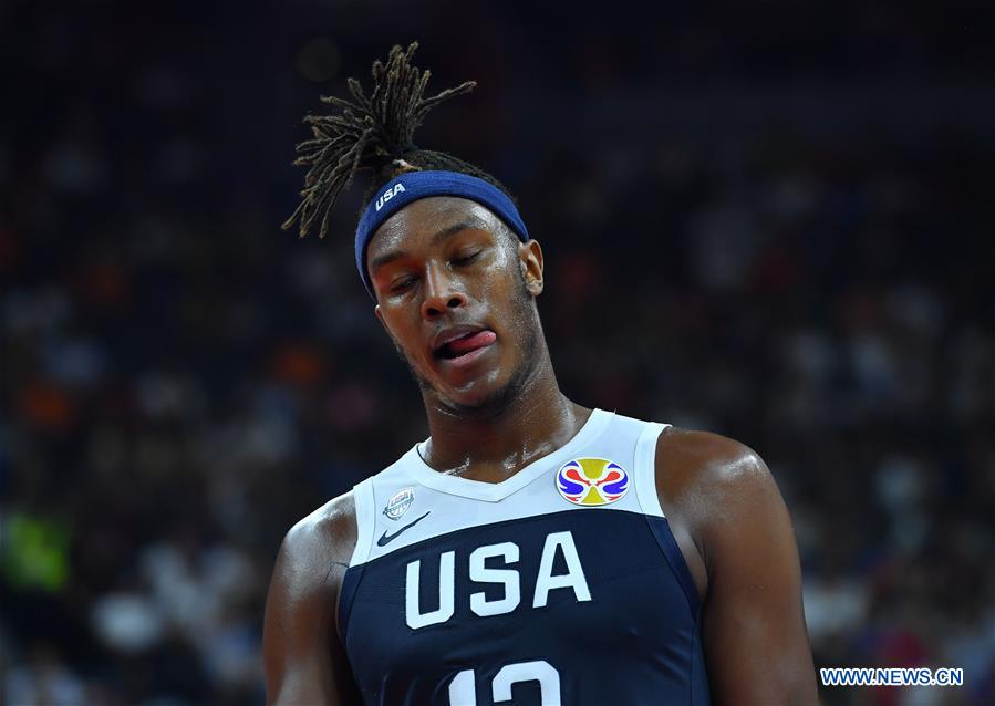 (SP)CHINA-DONGGUAN-BASKETBALL-FIBA WORLD CUP-CLASSIFICAITON GAMES 5-8-THE UNITED STATES VS SERBIA(CN)