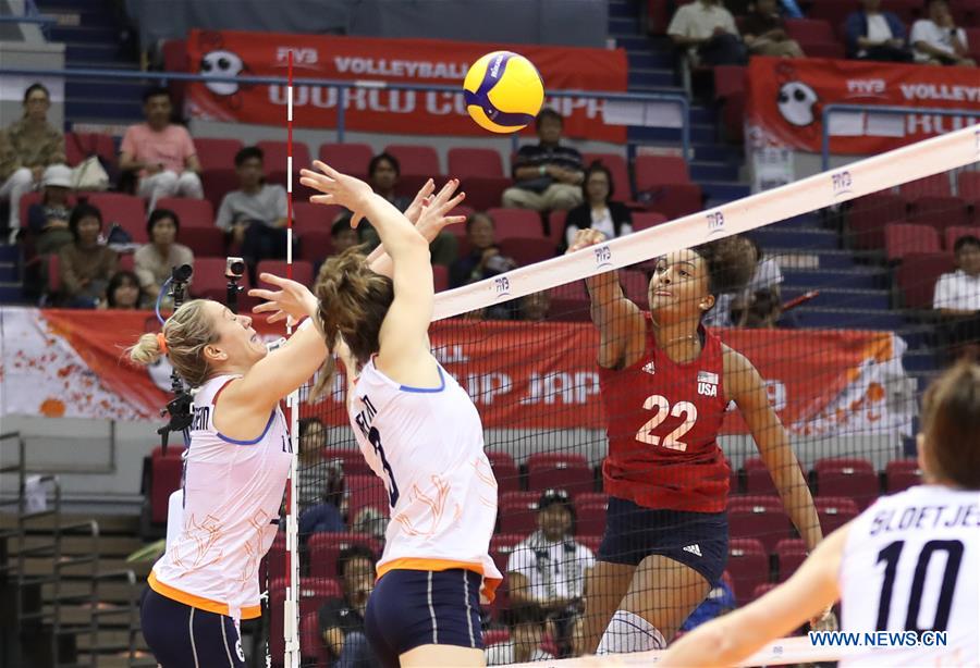 (SP)JAPAN-HAMAMATSU-VOLLEYBALL-WOMEN'S WORLD CUP-USA VS NETHERLANDS