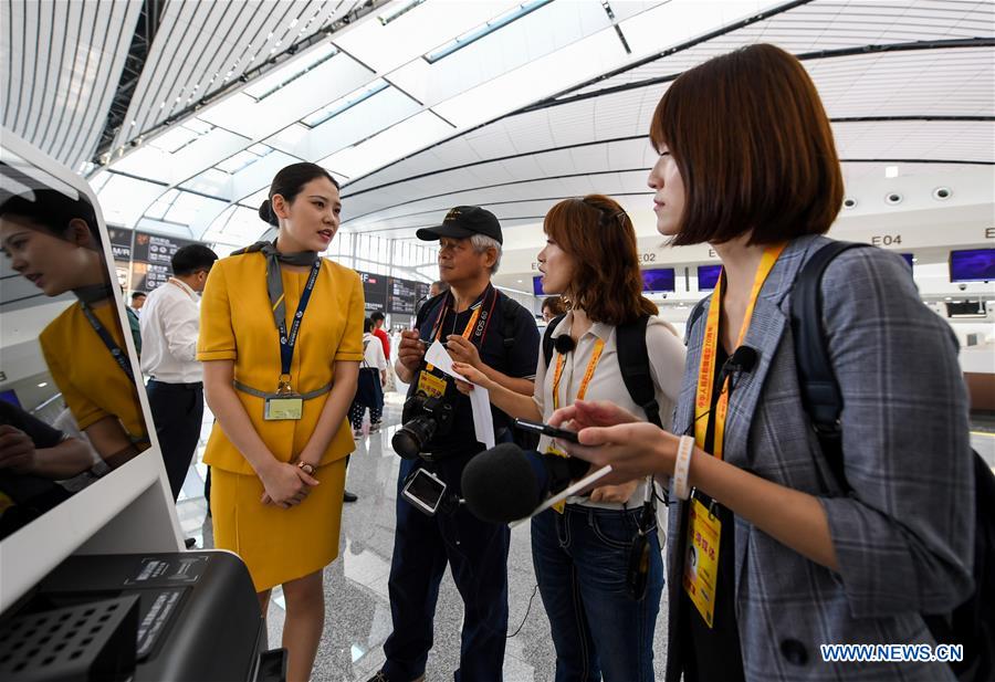 CHINA-BEIJING-NEW AIRPORT-JOURNALISTS-VISIT (CN)