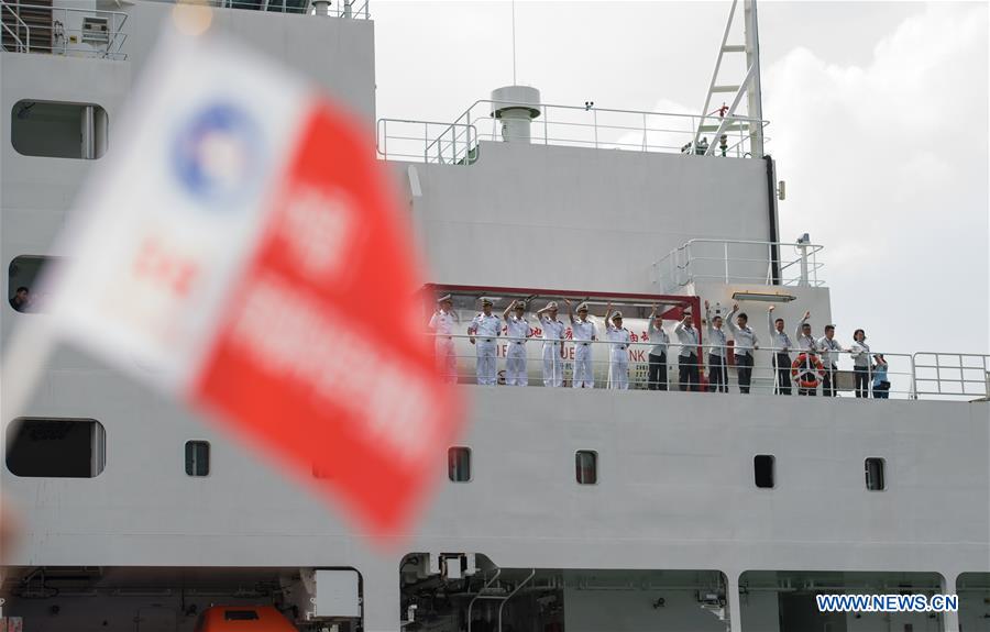 CHINA-SHENZHEN-HOMEMADE POLAR ICEBREAKER-XUELONG 2-ARRIVAL (CN)