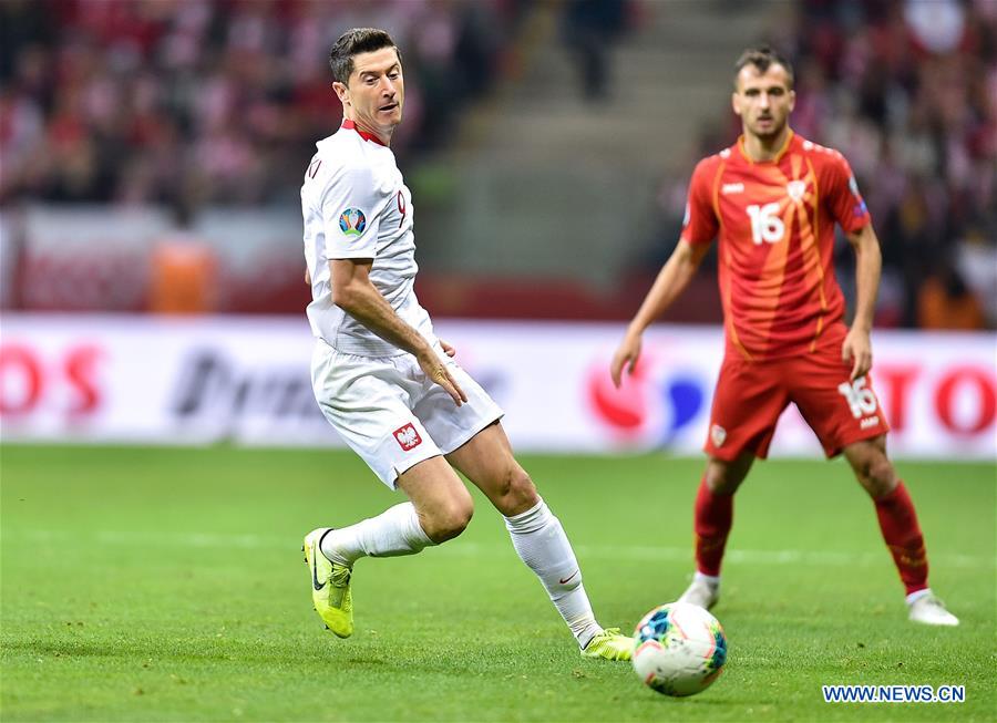 (SP)POLAND-WARSAW-SOCCER-EURO 2020 QUALIFIER-POLAND VS NORTH MACEDONIA