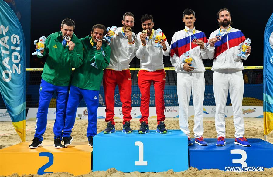 (SP)QATAR-DOHA-WORLD BEACH GAMES-MEN'S BEACH TENNIS