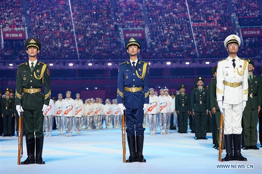 (SP)CHINA-WUHAN-7TH MILITARY WORLD GAMES-OPENING CEREMONY