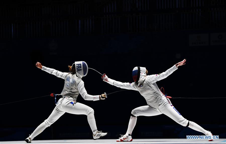 (SP)CHINA-WUHAN-7TH MILITARY WORLD GAMES-FENCING